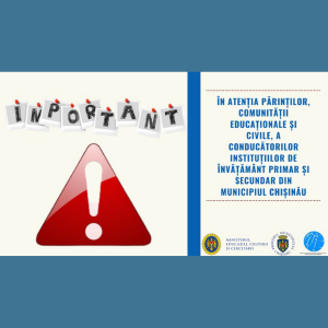 DGETS a Consiliului municipal Chișinău informează că toate instituțiile publice din Chișinău, își reiau activitatea conform ordinului MECC nr. 840/2020
